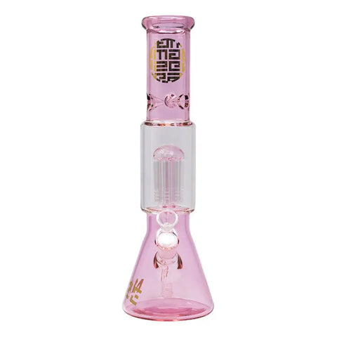 Pink Lost In The Wild Series 12-14 Inches Maze Glass Bong - Bongs