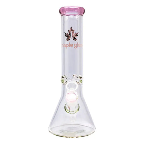 Pink Maple Glass Ice Catcher 12 Inches Glass Bong - Bongs