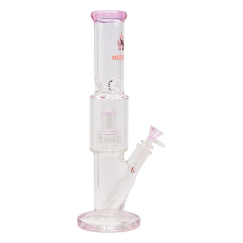 Pink Maple Glass Tire Perc Bong 14 Inches - Bongs