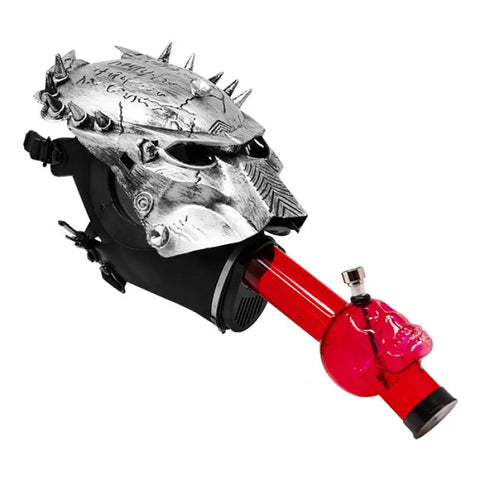 Predator Silver Red Gas Mask - Bongs