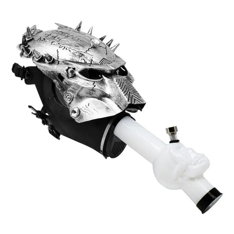 Predator Silver White Gas Mask - Bongs