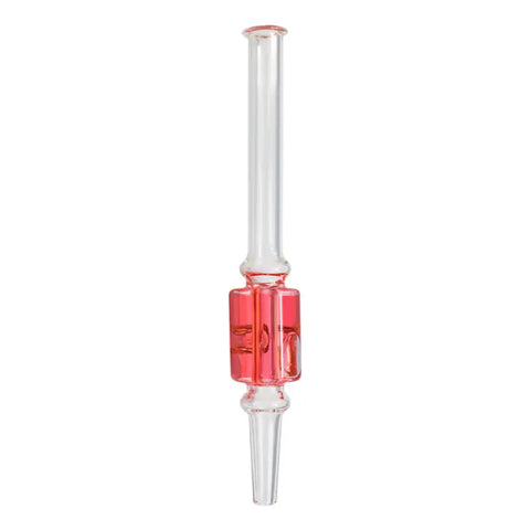 Red Freezable Glycerin Glass 12mm Nectar Collector - Smoking Accessories