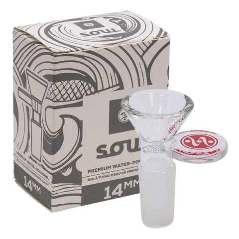 Red Soul Glass Bowl 14mm - Smoking Accessories