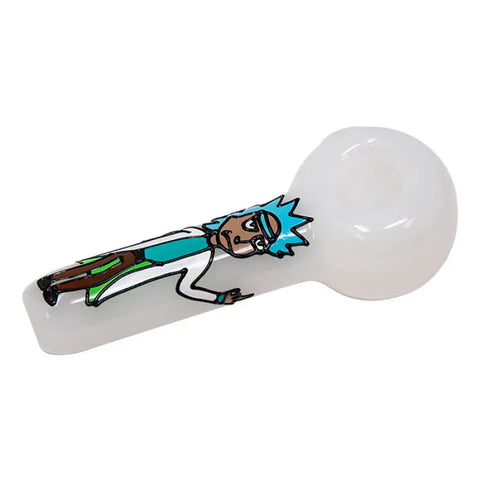 Rick And Morty Hand Glass Blown Pipe 5 Inches - Pipes