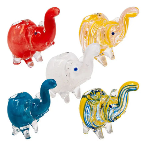 Small Elephant Glass Pipe 2.5 Inches - Pipes