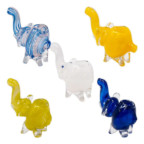 Small Elephant Glass Pipe 2.5 Inches - Pipes