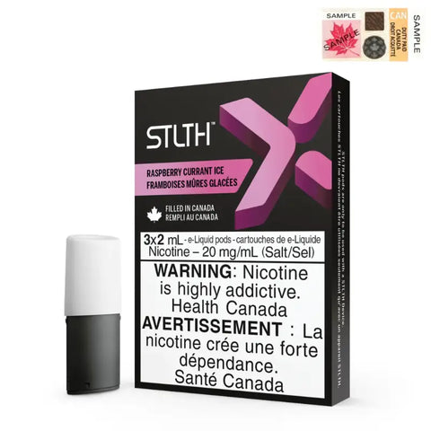 STLTH X Pods - Raspberry Current Ice - Flavoured Pods