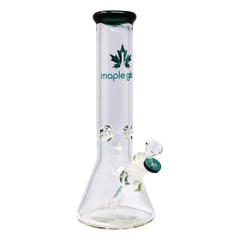 Teal Maple Glass Ice Catcher 12 Inches Glass Bong - Bongs