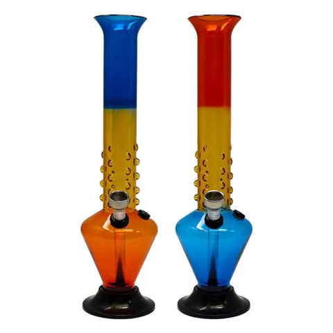 Tri Color Acrylic Bong 10 Inches - Bongs