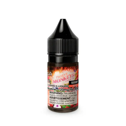 Twelve Monkey -Non Iced - Harmony - E-Liquids 20% Salt-Nic