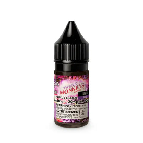 Twelve Monkey -Non Iced - Haven - E-Liquids 20% Salt-Nic