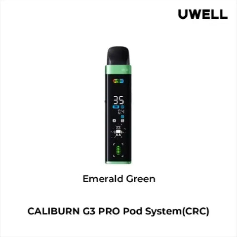 Uwell Caliburn G3 Pro Open Pod Kit 2mL - Emerald Green - Vapourizers