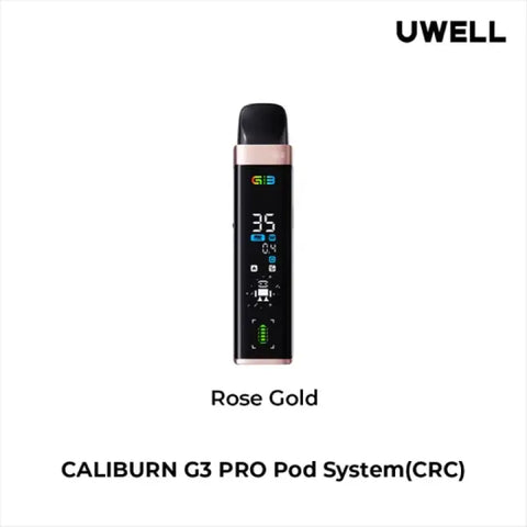 Uwell Caliburn G3 Pro Open Pod Kit 2mL - Rose Gold - Vapourizers