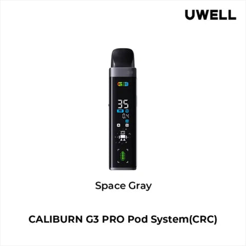 Uwell Caliburn G3 Pro Open Pod Kit 2mL - Space Gray - Vapourizers