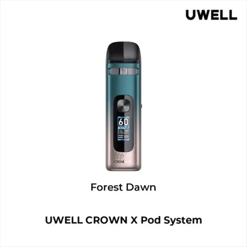 Uwell Crown X Open Pod Kit 3.3mL - Forest Dawn - Vapourizers