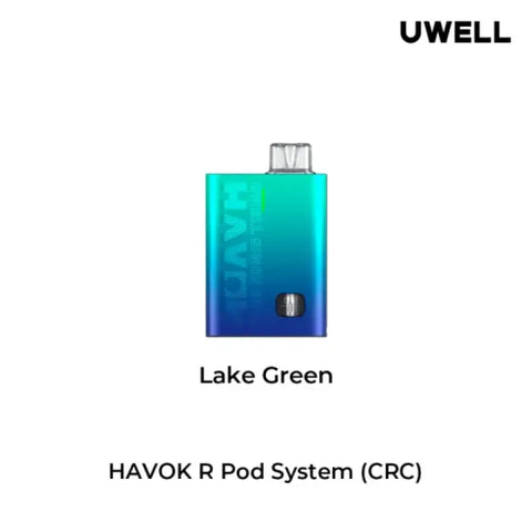 Uwell Havok R Open Pod Kit 2mL - Lake Green - Vapourizers