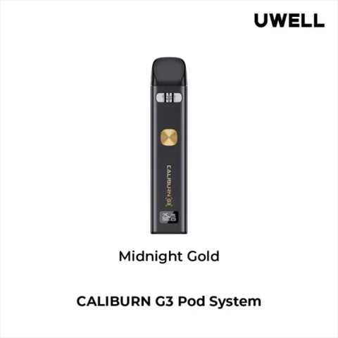 Uwll Caliburn G3 - Midnight Gold - Vapourizers