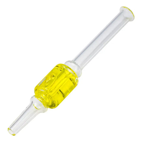 Yellow Freezable Glycerin Glass 12mm Nectar Collector - Smoking Accessories