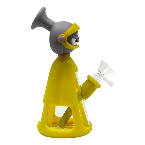 Yellow Marvin the Martian 7 Inches Silicone Bong - Bongs